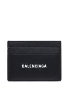 Balenciaga Black Leather Card Holder With Logo Balenciaga Black Leather Card Holder With Logo - Black