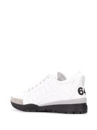 Man White 251 Sneakers With Suede Toe Dsquared2 Man White 251 Sneakers With Suede Toe