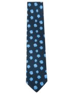 Floral Print Neck Tie Eddy Monetti Floral Print Neck Tie - Blue