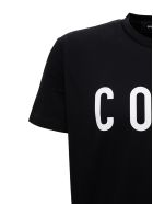 Dsquared2 Cotton T-shirt With Logo Print Dsquared2 Cotton T-shirt With Logo Print - Black