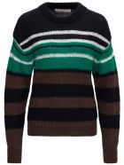 Tela Gina Striped Sweater In Mohair Blend Tela Gina Striped Sweater In Mohair Blend - Multicolor