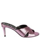 Gucci Metallic Finish Sandals Gucci Metallic Finish Sandals - Pink