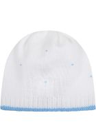 Little Bear White Hat For Babyboy With Polka-dots Little Bear White Hat For Babyboy With Polka-dots - White