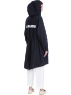 Jil Sander Coat In Blue Cotton Jil Sander Coat In Blue Cotton - BLUE