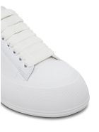 Alexander McQueen White Leather Skate Sneakers With Logo Alexander McQueen White Leather Skate Sneakers With Logo - White