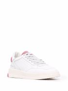 GHOUD Low Wom Sneakers In White And Pink Leather GHOUD Low Wom Sneakers In White And Pink Leather - White