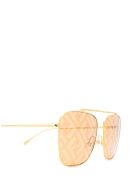 Fendi Fendi Ff 0406/s Gold Sunglasses Fendi Fendi Ff 0406/s Gold Sunglasses - Gold