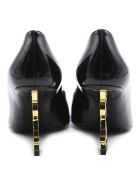 Saint Laurent Opyum Décolleté In Patent Leather With Monogram Detail Saint Laurent Opyum Décolleté In Patent Leather With Monogram Detail - Black