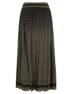 Gucci Tie-waist All-over Logo Skirt Gucci Tie-waist All-over Logo Skirt - Black