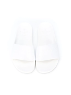 Unisex Kid White Slippers With Logo Balmain Unisex Kid White Slippers With Logo