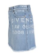 Givenchy Atelier Delave' Blue Mini Skirt Givenchy Atelier Delave' Blue Mini Skirt