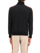 Palm Angels Zip-up Sweatshirt With Bands Palm Angels Zip-up Sweatshirt With Bands - Black White