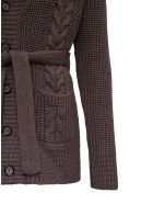 Tagliatore Brown Wool Cardigan With Belt Tagliatore Brown Wool Cardigan With Belt - Brown