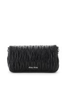 Miu Miu Quilted Shoulder Bag With Pouch Miu Miu Quilted Shoulder Bag With Pouch - Nero