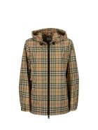Burberry Everton Vintage Check Recycled Polyester Hooded Jacket Burberry Everton Vintage Check Recycled Polyester Hooded Jacket - Archive Beige