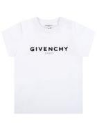 Givenchy White T-shirt For Baby Kids With Logo Givenchy White T-shirt For Baby Kids With Logo - White