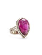 Lo Spazio Rubellite Ring Lo Spazio Jewelry Lo Spazio Rubellite Ring - Pink