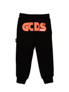 GCDS Mini Black Cotton Track-pants GCDS Mini Black Cotton Track-pants - Nero
