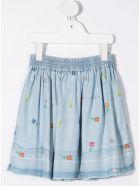 Stella McCartney Kids Lyocell Embroidered Skirt Stella McCartney Kids Lyocell Embroidered Skirt - Multicolor