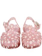 Melissa Pink Sandals For Girl With Daisies Melissa Pink Sandals For Girl With Daisies - Pink