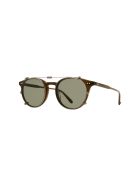 Garrett Leight 5047/45 CLUME CLIP 45 Sunglasses Garrett Leight 5047/45 CLUME CLIP 45 Sunglasses - Bs/grn Brushed Silver