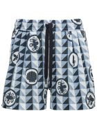 Dolce & Gabbana Majolica Print Cotton Bermuda Shorts Dolce & Gabbana Majolica Print Cotton Bermuda Shorts - Multicolor