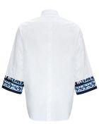 Oxford Patch Shirt In Cotton Poplin Dolce & Gabbana Oxford Patch Shirt In Cotton Poplin - White