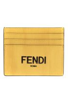Fendi Fendi Yellow Leather Cardholder Fendi Fendi Yellow Leather Cardholder - Yellow box+nero+os