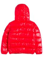 Save the Duck Red Kate Ecological Nylon Down Jacket With Logo Save the Duck Red Kate Ecological Nylon Down Jacket With Logo - Red