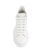 Man White Oversize Sneakers With Iridescent Spoiler Alexander McQueen Man White Oversize Sneakers With Iridescent Spoiler - White/shock pink