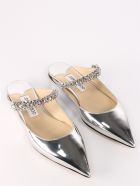 Silver Bing Flat Mule Jimmy Choo Silver Bing Flat Mule - Argento