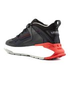 Tod's Black And Red No_code J Sneakers Tod's Black And Red No_code J Sneakers - Nero+rosso