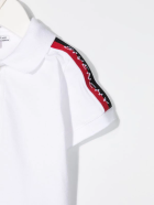 Newborn White Polo Shirt With Givenchy Ribbons Givenchy Newborn White Polo Shirt With Givenchy Ribbons - Bianco