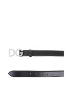 Dolce & Gabbana Jewel Belt With Dg Logo Dolce & Gabbana Jewel Belt With Dg Logo - Black