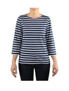 Saint James Galathee Ii Navy Blue White T-shirt 3/4 Sleeves Saint James Galathee Ii Navy Blue White T-shirt 3/4 Sleeves - Blu
