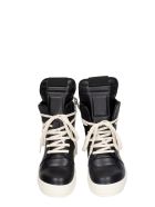Rick Owens Geobasket Sneakers In Black Leather Rick Owens Geobasket Sneakers In Black Leather - black