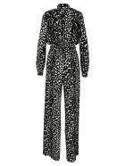 Tom Ford Ikat Leopard Print Crepe Jersey Zipped Jumpsuit Tom Ford Ikat Leopard Print Crepe Jersey Zipped Jumpsuit - CHALK BLACK LEO