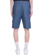 Stone Island Shorts In Blue Denim Stone Island Shorts In Blue Denim - blue
