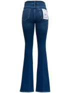 Frame Five Pockets Flared Blue Denim Jeans Frame Five Pockets Flared Blue Denim Jeans - Blu