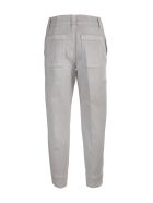 Cotton Jeans. High Waist Closed Cotton Jeans. High Waist - Beige