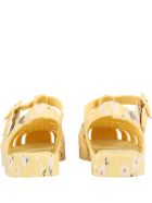 Melissa Yellow Sandals For Girl With Daisies Melissa Yellow Sandals For Girl With Daisies - Yellow
