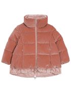 Il Gufo Pink Quilted Velvety Nylon Down Jacket Il Gufo Pink Quilted Velvety Nylon Down Jacket - Pink