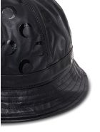 Marine Serre Moon Bucket Hat In Black Leather Marine Serre Moon Bucket Hat In Black Leather - Black