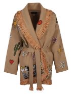 Alanui Peanuts Friends Love Cardigan Alanui Peanuts Friends Love Cardigan - Peanut Butter