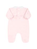 Little Bear Pink Babygrow For Baby Girl With Bear Little Bear Pink Babygrow For Baby Girl With Bear - Pink