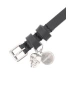 Alexander McQueen Double Wrap Skull Bracelet Alexander McQueen Double Wrap Skull Bracelet - BLACK
