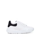 Alexander McQueen Oversize Sneakers In White Leather Alexander McQueen Oversize Sneakers In White Leather - White/black