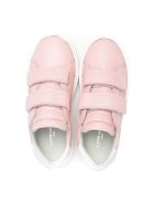 Philippe Model Temple Sneakers In Pink Leather Philippe Model Temple Sneakers In Pink Leather - Pink