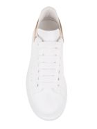 Woman White And Metallic Pink Oversize Sneakers Alexander McQueen Woman White And Metallic Pink Oversize Sneakers - White/rose gold