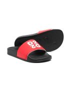 Dsquared2 Slippers With Print Dsquared2 Slippers With Print - Red